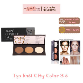 PHẤN TẠO KHỐI 3 Ô CITY COLOR CONTOUR EFFECTS PALETTE