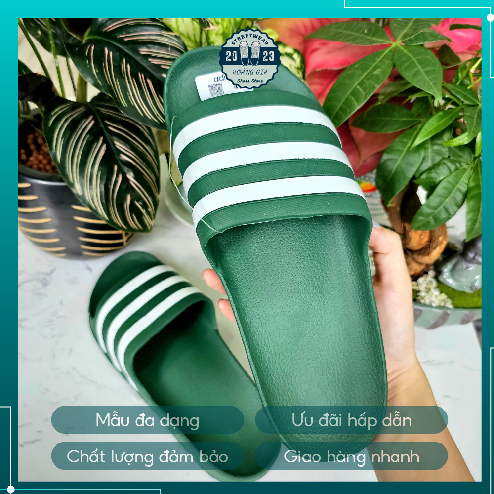 Dép đúc adidas 3 sọc quai ngang siêu êm