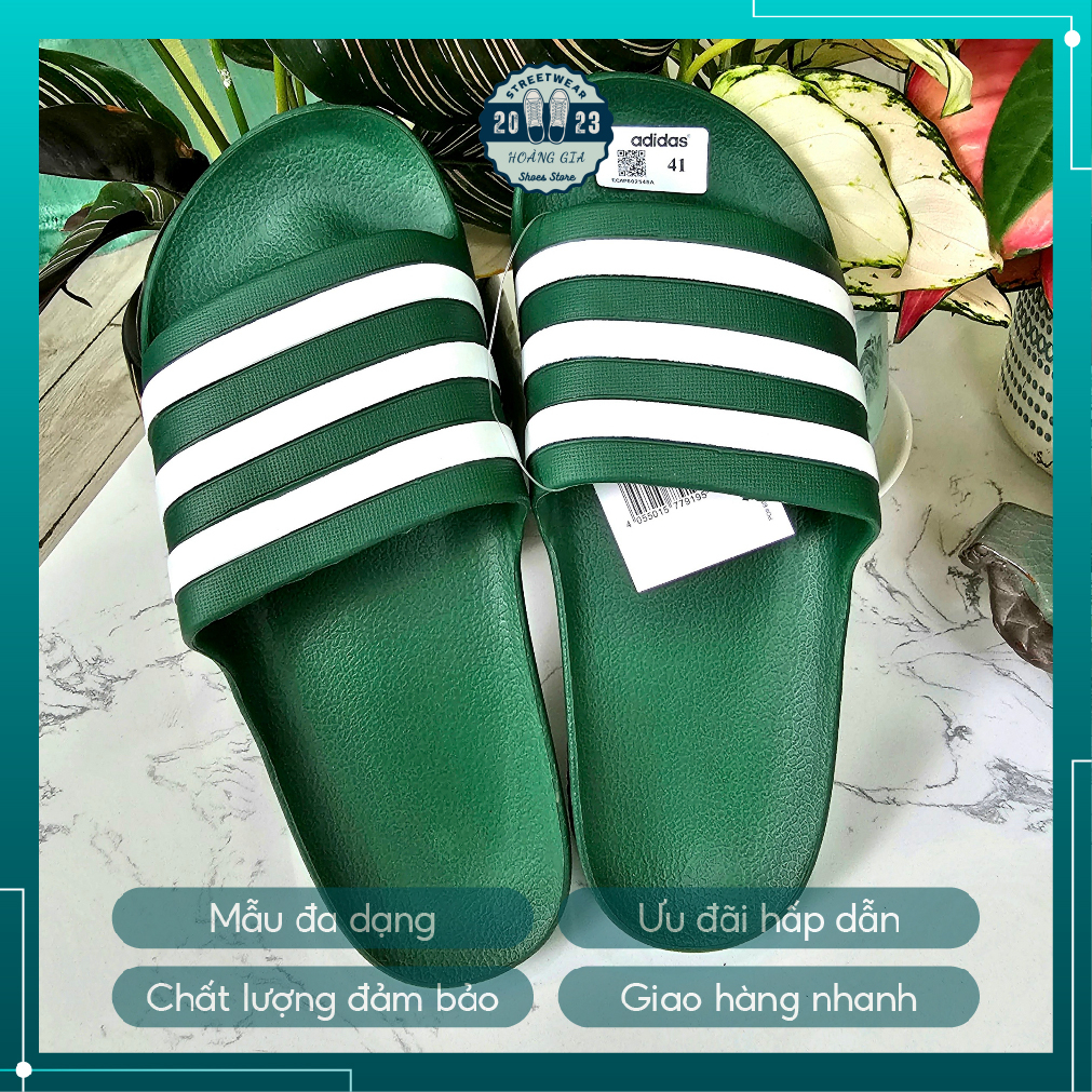 Dép đúc adidas 3 sọc quai ngang siêu êm