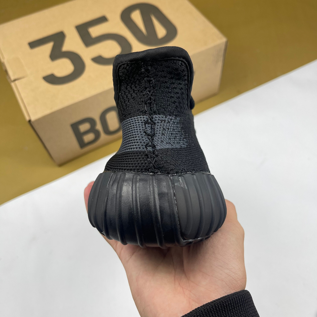 Giày Yz350 V2 Stripe Sample, Yz 350 Đen Sọc Xám - Than.Shoes