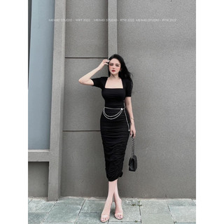 Váy thun bella dúm sườn siêu xinh