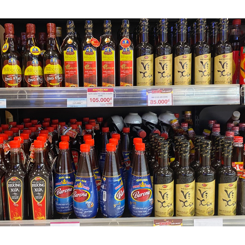 Nước Mắm Cao Cấp Vị Xưa Barona 40 Độ Đạm 500ml