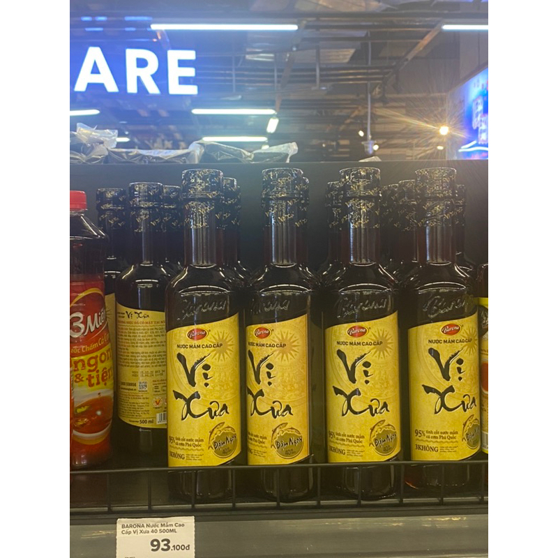 Nước Mắm Cao Cấp Vị Xưa Barona 40 Độ Đạm 500ml