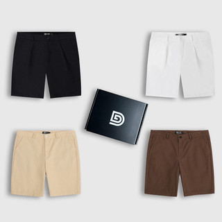 Quần short nam DEWE, vải kaki co giãn nhẹ form Regular | DEWE BASIC SHORT