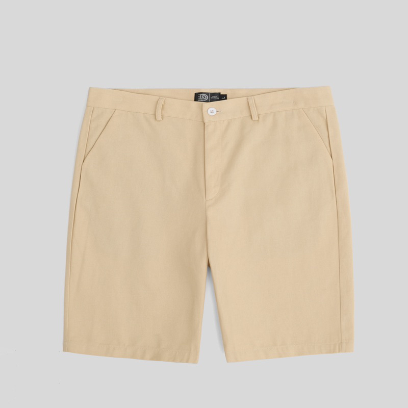 Quần short nam DEWE, vải kaki co giãn nhẹ form Regular | DEWE BASIC SHORT