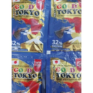 1 gói cám gold tokyo 20g thích hợp cá 7 màu. cá lia thia. cá 3 đuôi
