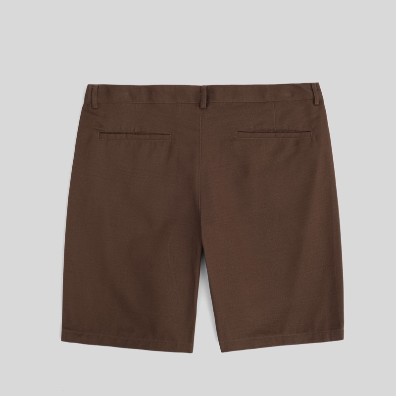 Quần short nam DEWE, vải kaki co giãn nhẹ form Regular | DEWE BASIC SHORT