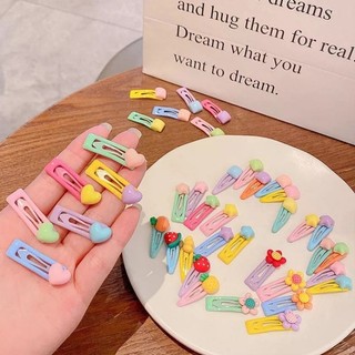 (Phụ kiện) Vỉ 5 kẹp tóc đáng yêu cho bé gái