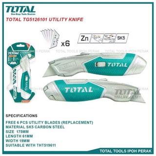 Dao rọc cáp thân hợp kim kẽm total tg5126101