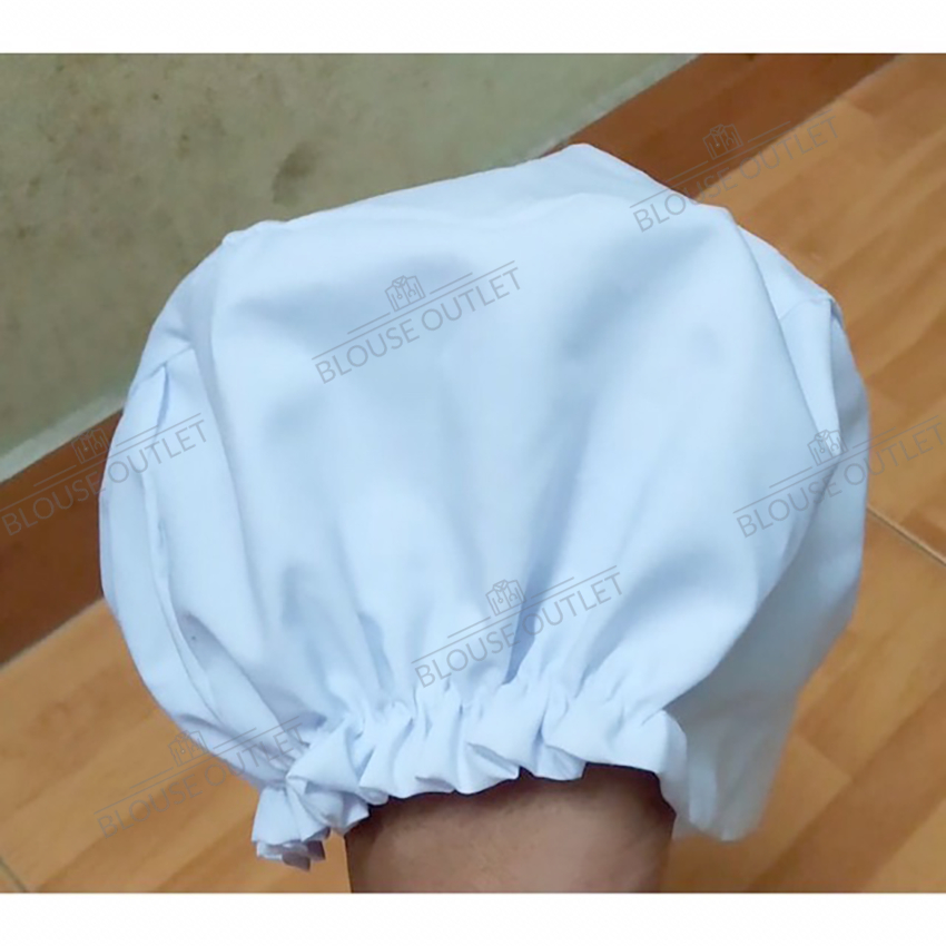 Mũ blouse trắng bác sĩ, điều dưỡng, y tá - Mũ vải blue trắng dược sĩ