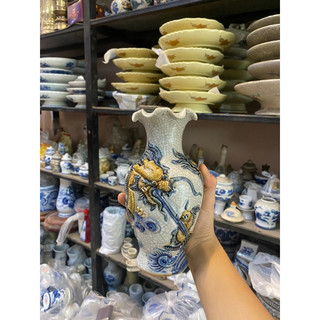 Lọ Hoa Men Rạn Cao Cấp Bát Tràng