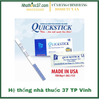 Que thử thai Quickstick, chính hãng Mỹ, cho kết quả nhanh, chính xác sau 6-9 ngày