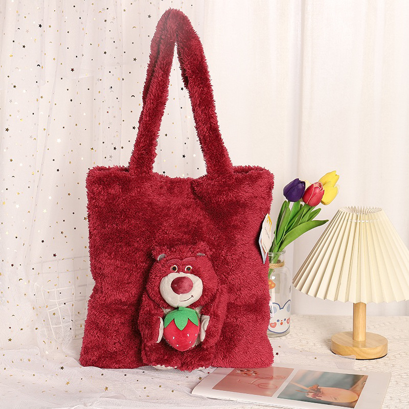 Túi tote gấu dâu Lotso chính hãng của Disney.DCG