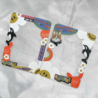 Toploader decor sticker size A7