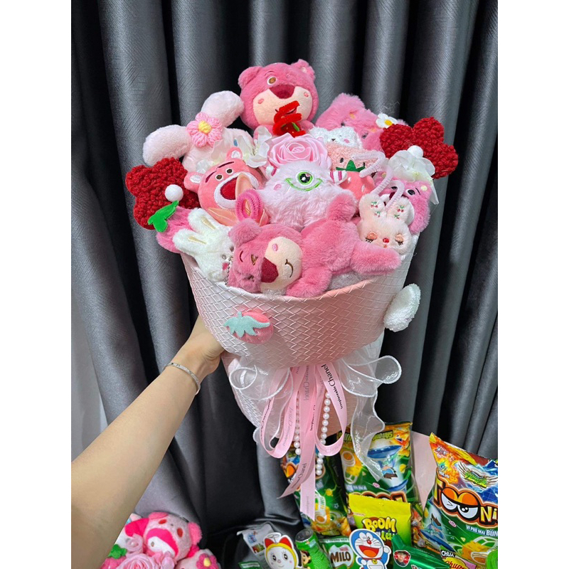 Hoa gấu bông Lotso - Hoa móc len Sản phẩm đang hot trên mạng xã hội