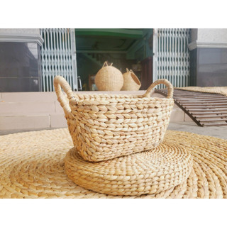 Giỏ sọt lục bình nhỏ trang trí vintage