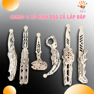 Combo mô hình lắp ráp sưu tầm gỗ