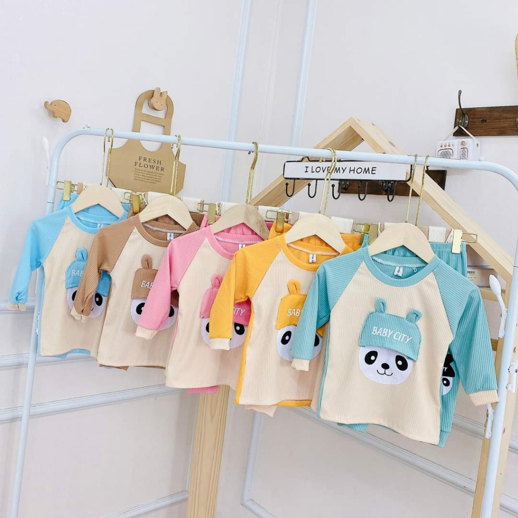 Bộ dài tay bé trai , bộ dài tay bé gái chất Len từ 5kg đến 5kg - JKIDS