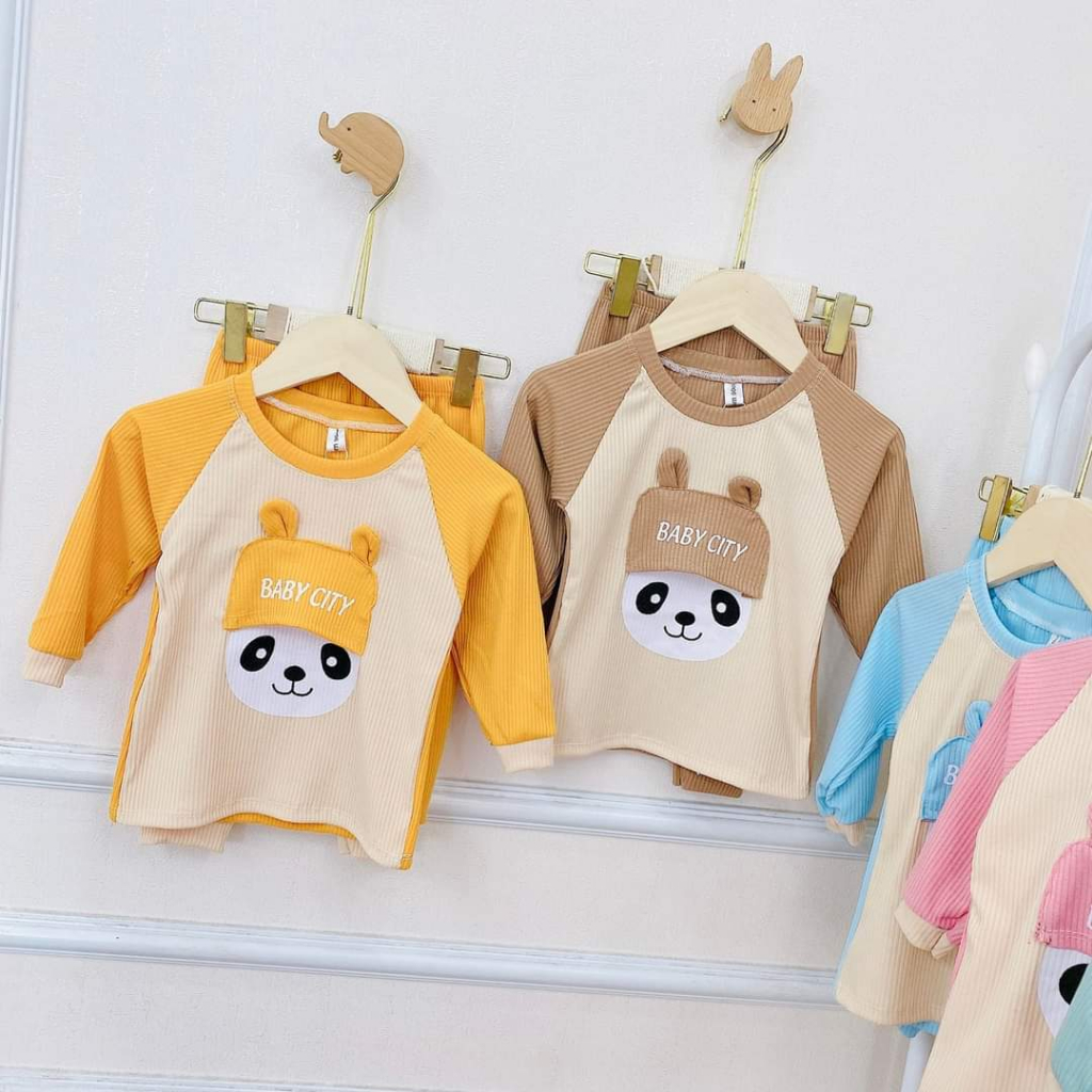 Bộ dài tay bé trai , bộ dài tay bé gái chất Len từ 5kg đến 5kg - JKIDS