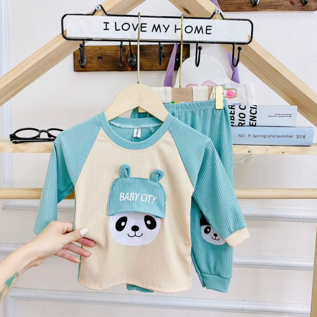 Bộ dài tay bé trai , bộ dài tay bé gái chất Len từ 5kg đến 5kg - JKIDS