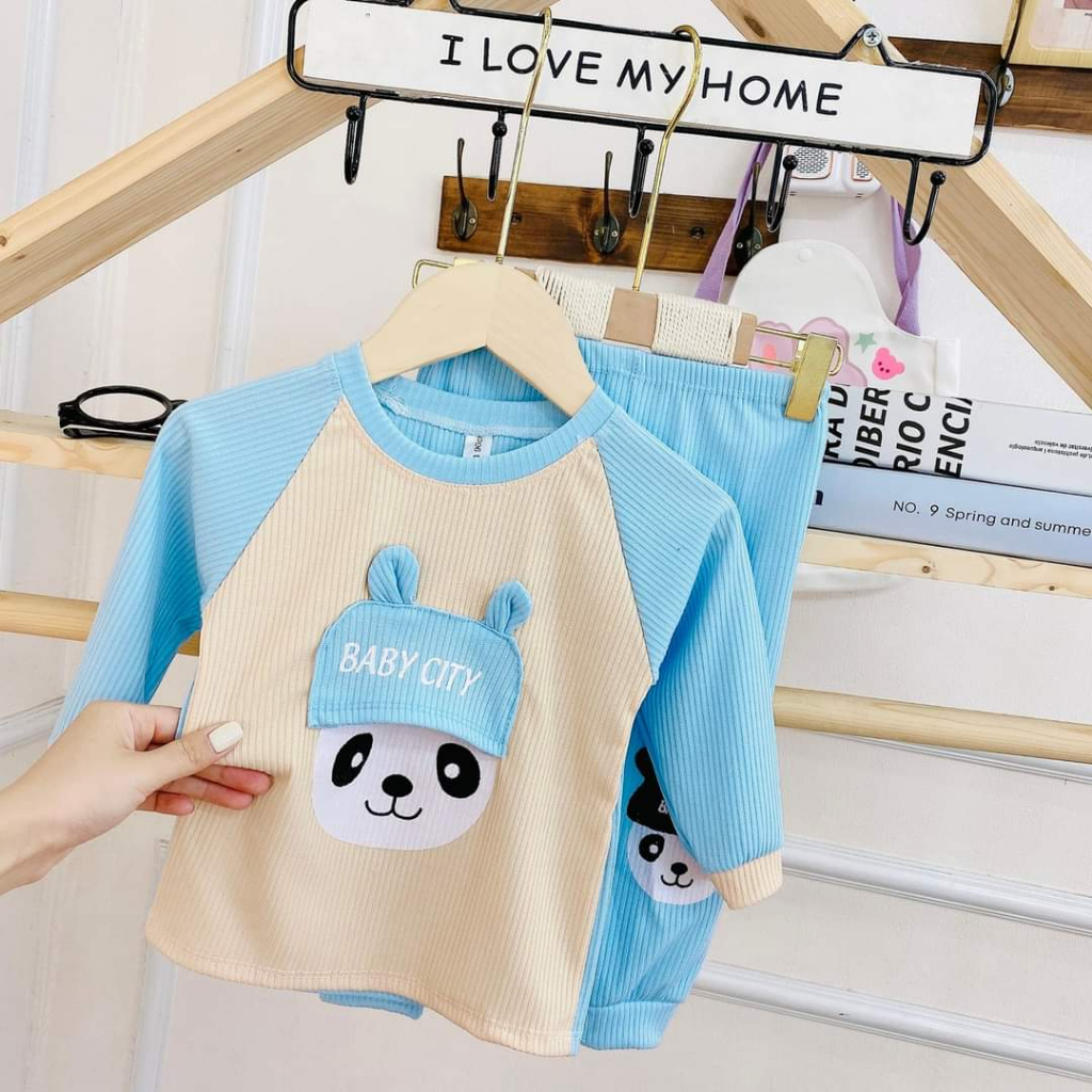 Bộ dài tay bé trai , bộ dài tay bé gái chất Len từ 5kg đến 5kg - JKIDS