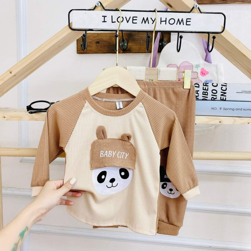 Bộ dài tay bé trai , bộ dài tay bé gái chất Len từ 5kg đến 5kg - JKIDS