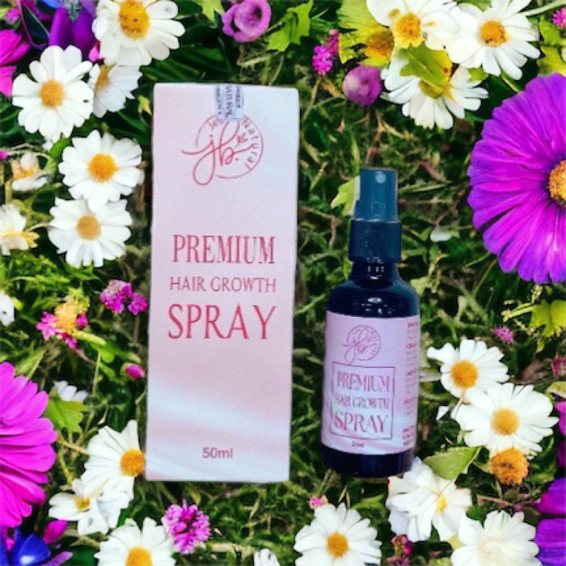 Xịt dưỡng tóc Premium Hair Growth Spray 50ml, nguyên liệu tự nhiên, giúp tóc chắc khỏe và giảm gãy rụng