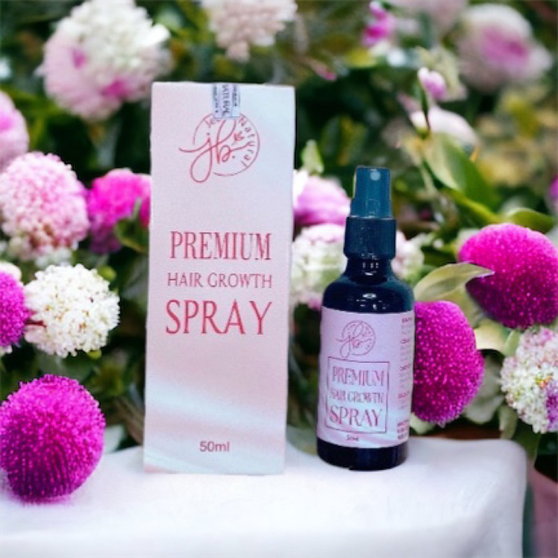 Xịt dưỡng tóc Premium Hair Growth Spray 50ml, nguyên liệu tự nhiên, giúp tóc chắc khỏe và giảm gãy rụng