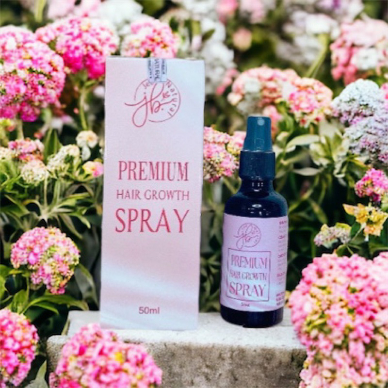Xịt dưỡng tóc Premium Hair Growth Spray 50ml, nguyên liệu tự nhiên, giúp tóc chắc khỏe và giảm gãy rụng