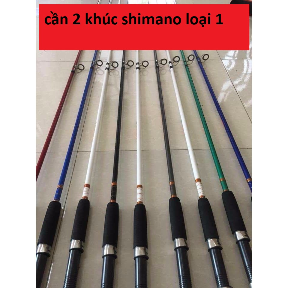 Cần Câu Máy Shimano, Cần 2 Khúc Đặc, Cần Câu Cá, Cần Câu Siêu Khỏe siêu bạo lực tải cá 7-12kg_BẢO HÀNH 24 THÁNG