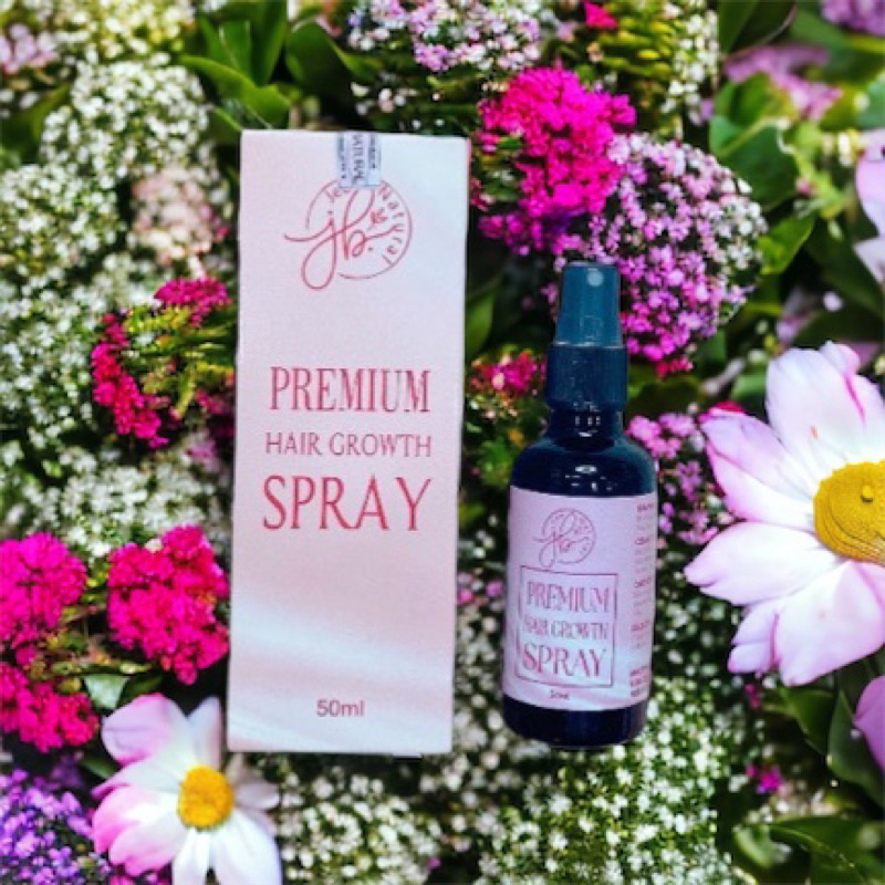 Xịt dưỡng tóc Premium Hair Growth Spray 50ml, nguyên liệu tự nhiên, giúp tóc chắc khỏe và giảm gãy rụng