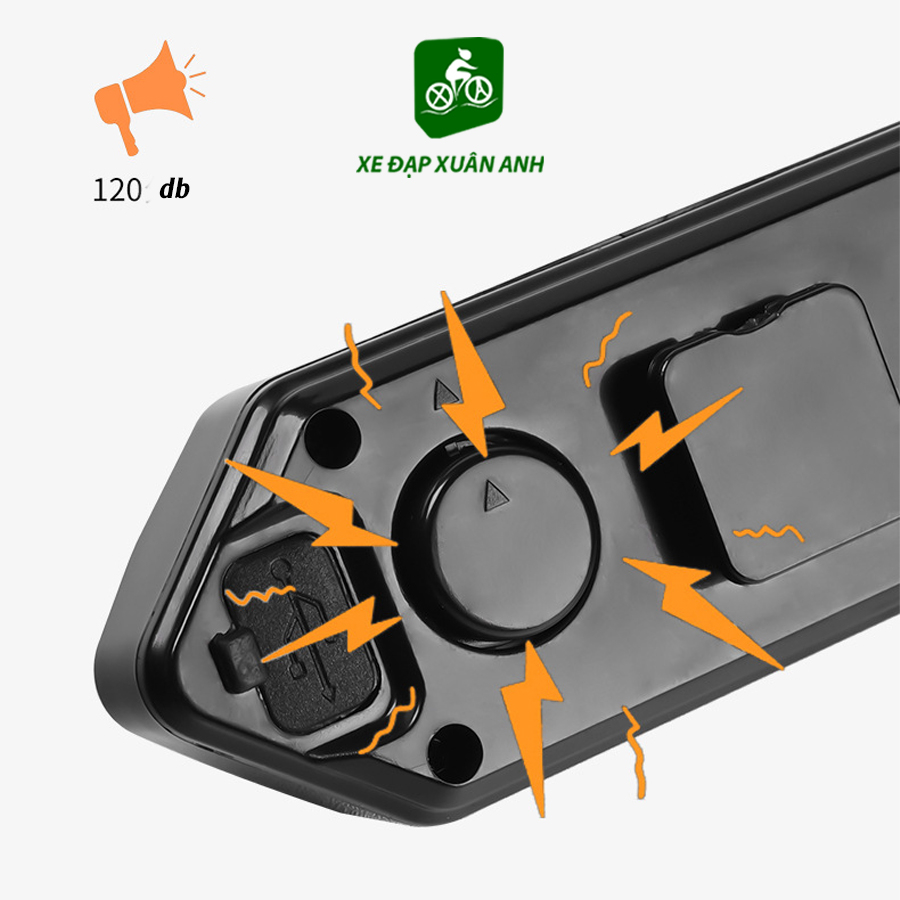 Đèn Xi Nhanh Xe Đạp Điều Khiển Từ Xa Phát Âm Sạc USB Chống Nước FY 1820