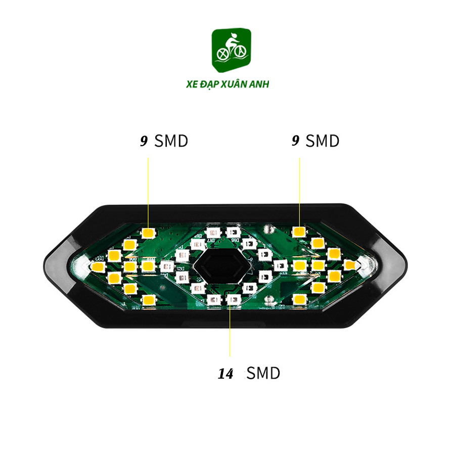 Đèn Xi Nhanh Xe Đạp Điều Khiển Từ Xa Phát Âm Sạc USB Chống Nước FY 1820