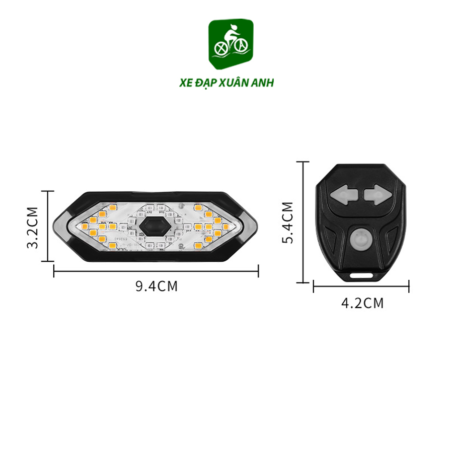 Đèn Xi Nhanh Xe Đạp Điều Khiển Từ Xa Phát Âm Sạc USB Chống Nước FY 1820