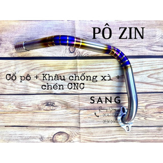 Bộ 3 món cổ pô titan size 27mm cho pô zin vario/click/ab...