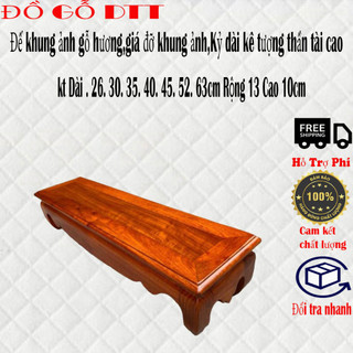 Đế khung ảnh đế gỗ đôn để dồ gỗ hương cao 10cm