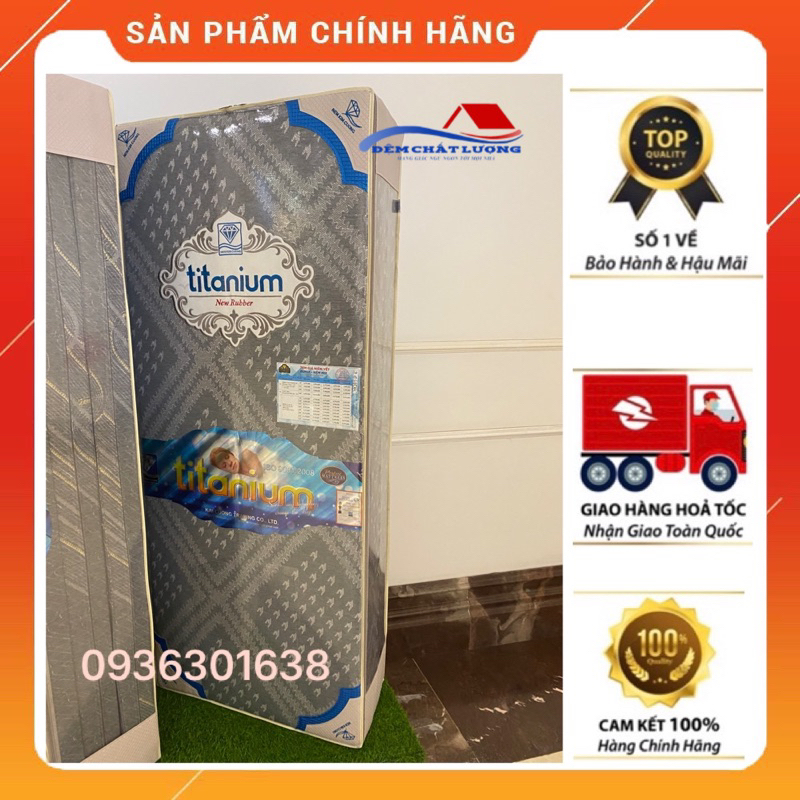 Đệm Bông Cao su Titanium 3 mảnh, hàng Kim Cương chính hãng, nâng đỡ tối ưu đường cong cơ thểg