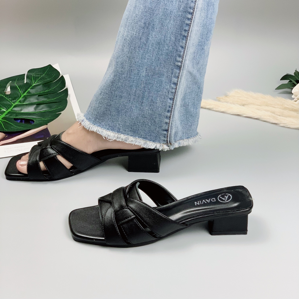 Dep02 Dép đan da lỳ cao cấp