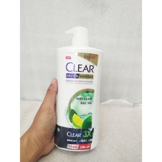 Dầu gội Clear bạc hà 880g