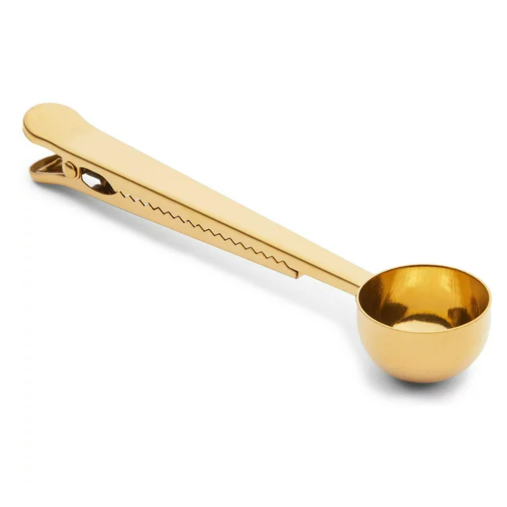 Thìa xúc trà bằng thép không rỉ màu vàng Golden tea scoop stainless steel