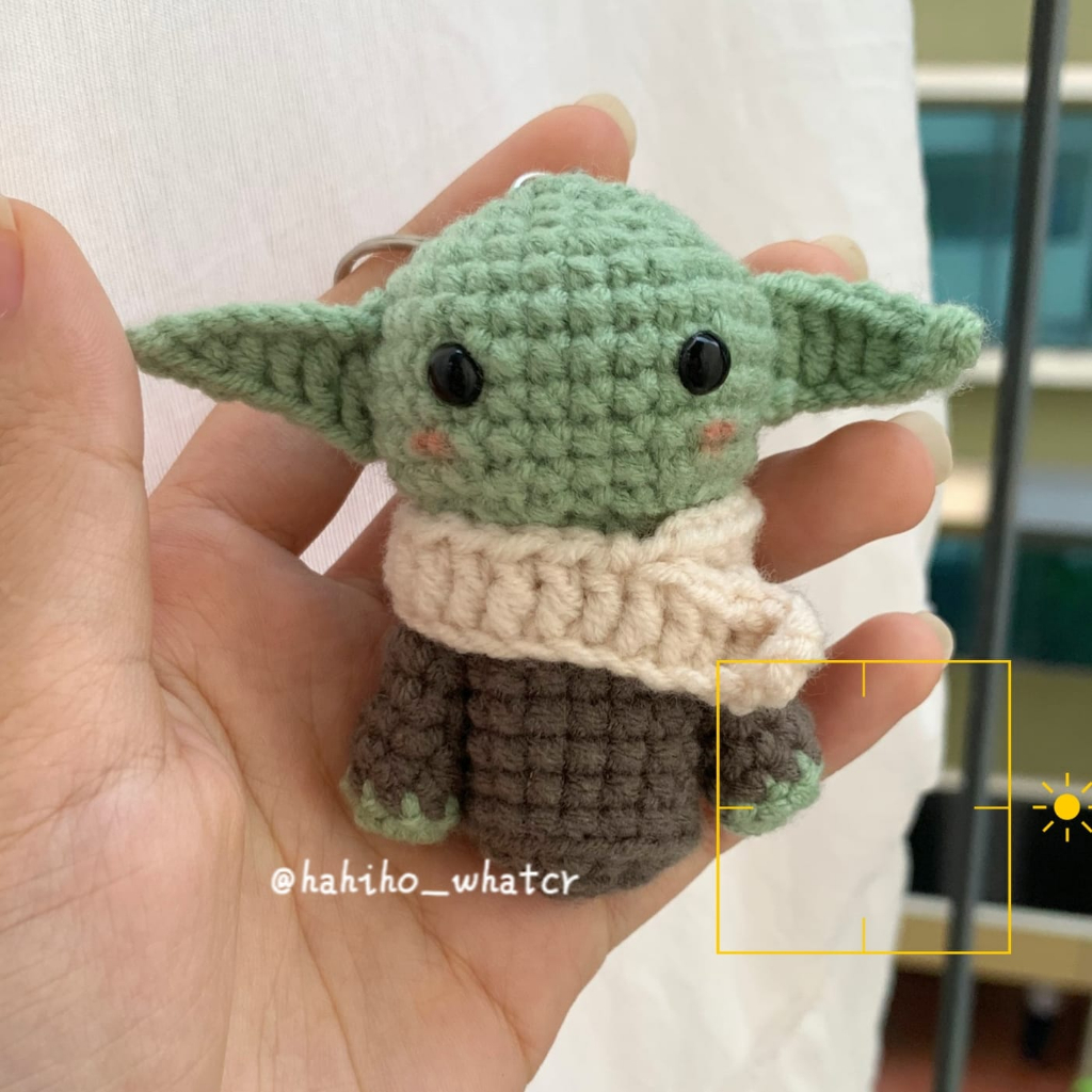 Móc khóa handmade Baby Yoda | Móc khóa len, quà tặng handmade