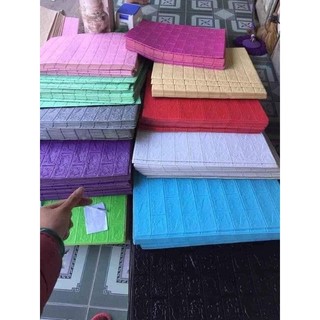 Giao hỏa tốc 1h -Xốp Dán Tường giả đá PVC,giả gạch  keo dán sẵn