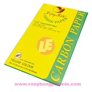 Giấy than vàng A4 (Xấp 100 Tờ)
