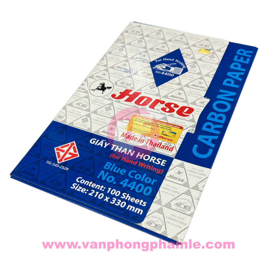 Giấy than Horse A4 Xanh (Xấp 100 Cái)