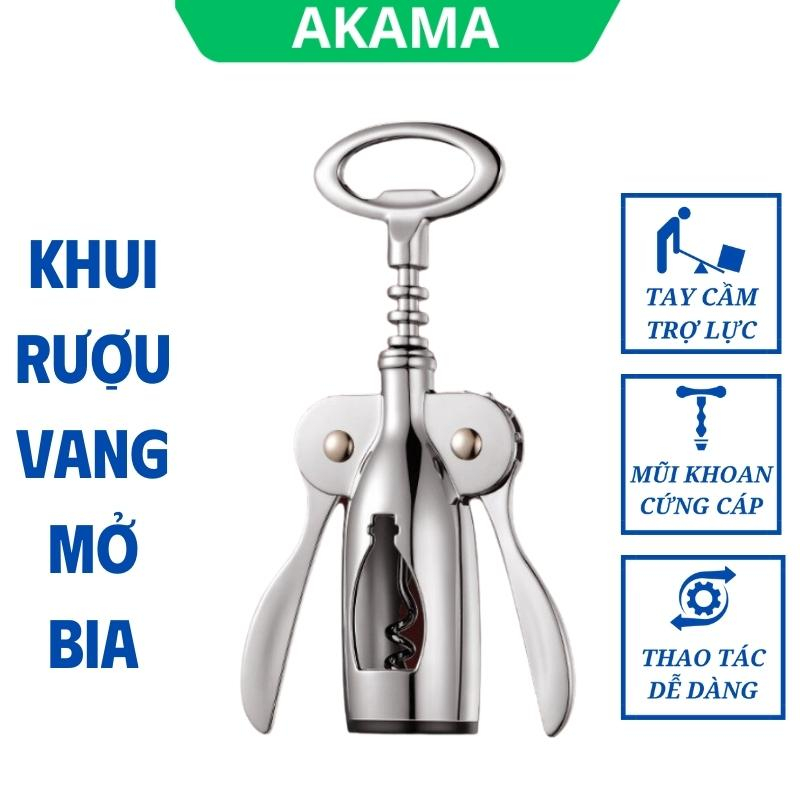 Đồ khui rượu vang, dụng cụ mở bia cao cấp, thép không gỉ sáng bóng bền đẹp