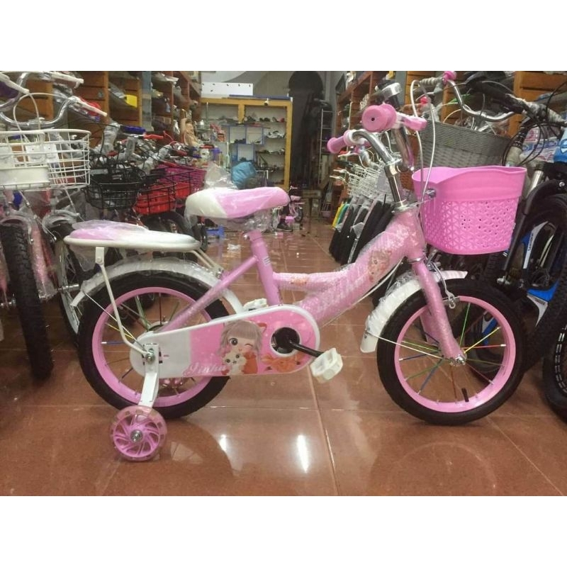 Xe đạp bé gái  loại 12inch cho bé từ 2-5 tuổi