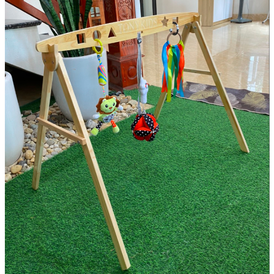Kệ chữ A cho trẻ sơ sinh và bóng vải cho bé thương hiệu TONYKIDS