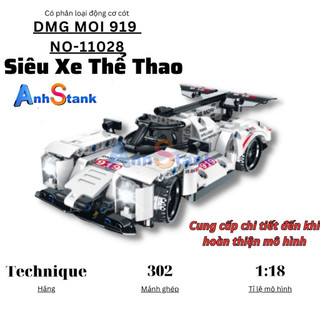 Mô hình lắp ráp siêu xe technic model car dmg-moi 919 sku no.11028 302 chi tiết mảnh ghép