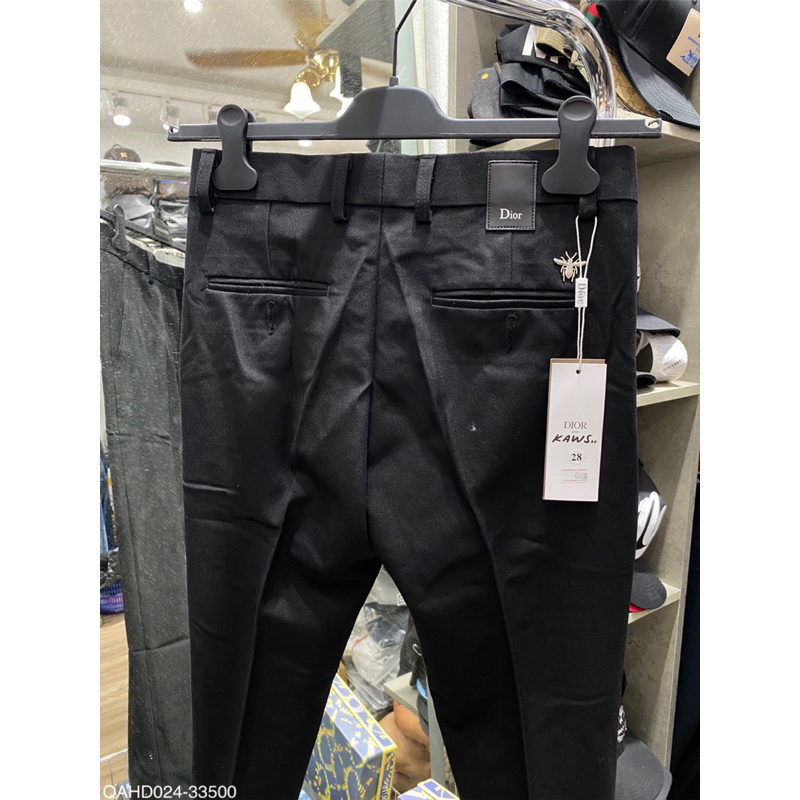 Quần tây đen đơn hàng đẹp cho nam - Quần âu đi học - quần âu dior , Lv nam