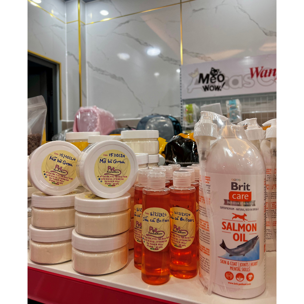 BritCare salmon Oil - Dầu Cá Hồi Dưỡng Lông Và Tăng Đề Kháng Cho Chó Mèo Nhập Đức